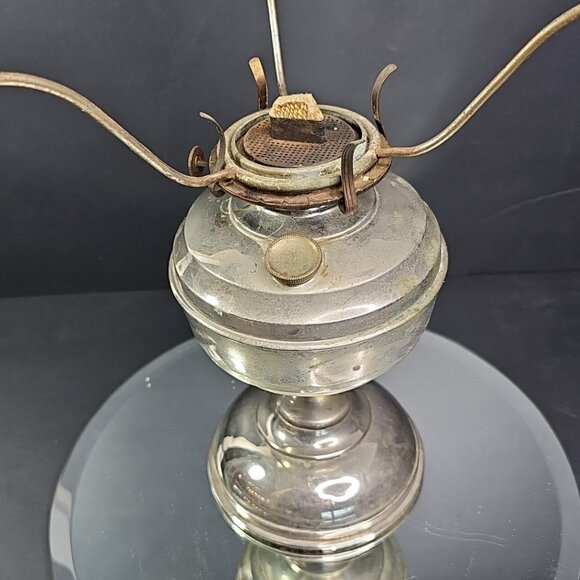Vintage Oil Lamp Untested, No Chimney/Glass With Burner 682 - Picture 5 of 16